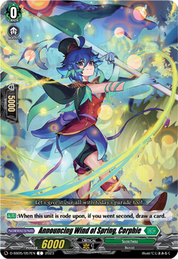 Announcing Wind of Spring, Corphie - D-SS05/057EN