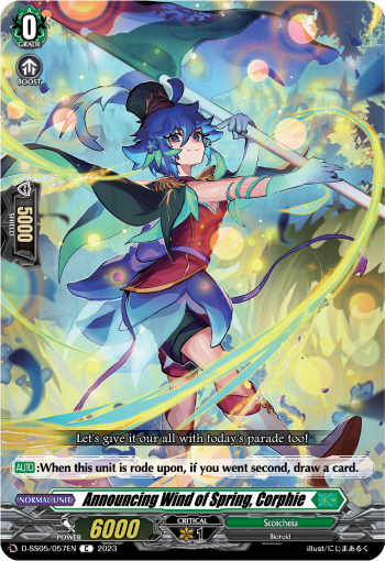 Announcing Wind of Spring, Corphie - D-SS05/057EN