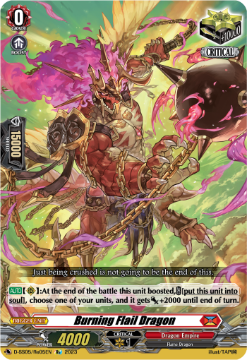 Burning Flail Dragon (Re) - D-SS05/Re05EN