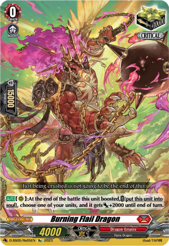 Burning Flail Dragon (Re) - D-SS05/Re05EN