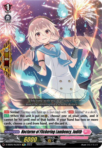 Nocturne of Flickering Lambency, Judith (Re) - D-SS05/Re35EN