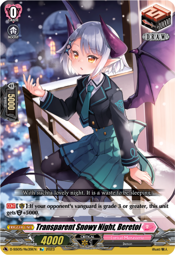 Transparent Snowy Night, Beretoi (Re) - D-SS05/Re39EN