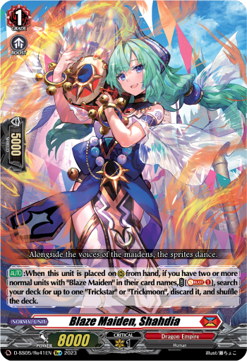 Blaze Maiden, Shahdia (Re) - D-SS05/Re41EN