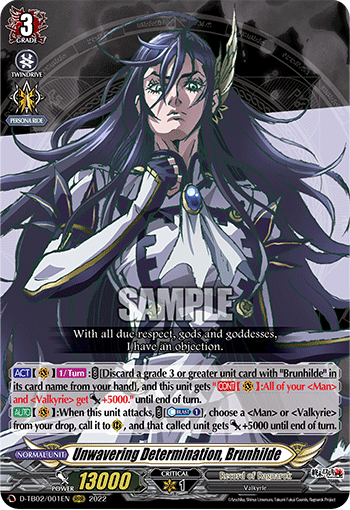 Unwavering Determination, Brunhilde - D-TB02/001EN