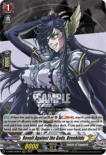 Revolt Against the Gods, Brunhilde - D-TB02/002EN