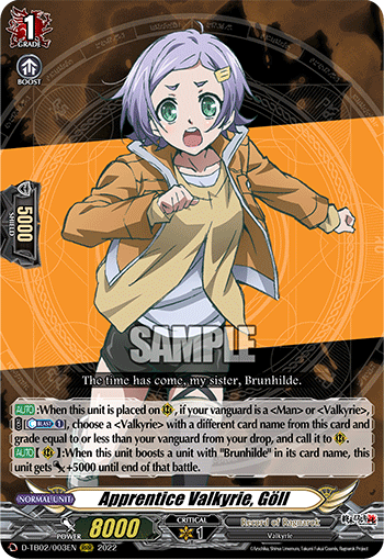 Apprentice Valkyrie, Göll - D-TB02/003EN
