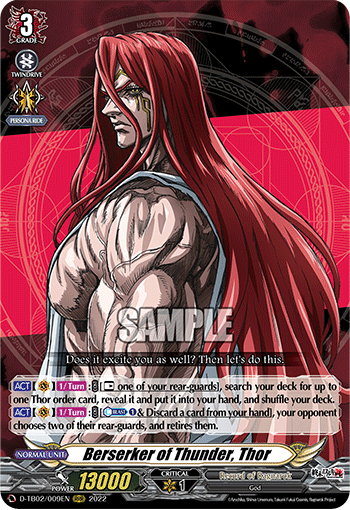 Berserker of Thunder, Thor - D-TB02/009EN