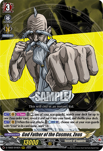 God Father of the Cosmos, Zeus - D-TB02/010EN