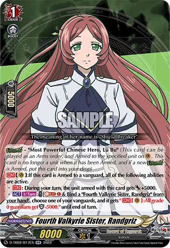 Fourth Valkyrie Sister, Randgriz - D-TB02/017EN