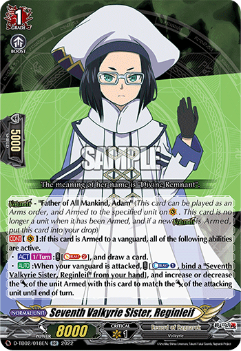 Seventh Valkyrie Sister, Reginleif - D-TB02/018EN