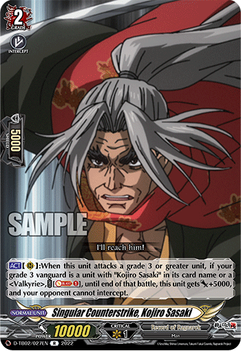 Singular Counterstrike, Kojiro Sasaki - D-TB02/027EN