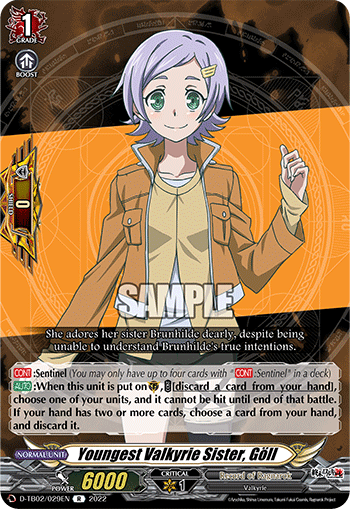 Youngest Valkyrie Sister, Göll - D-TB02/029EN