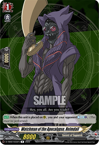 Watchman of the Apocalypse, Heimdall - D-TB02/033EN
