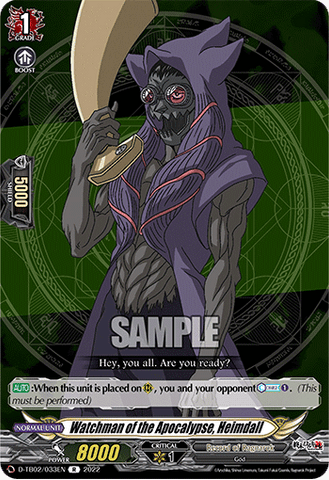 Watchman of the Apocalypse, Heimdall - D-TB02/033EN