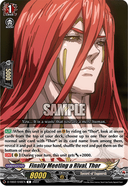 Finally Meeting a Rival, Thor - D-TB02/048EN