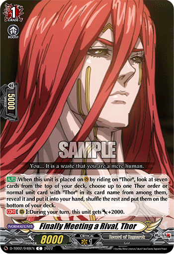 Finally Meeting a Rival, Thor - D-TB02/048EN