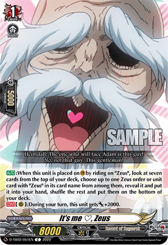 It's me ♡, Zeus - D-TB02/051EN