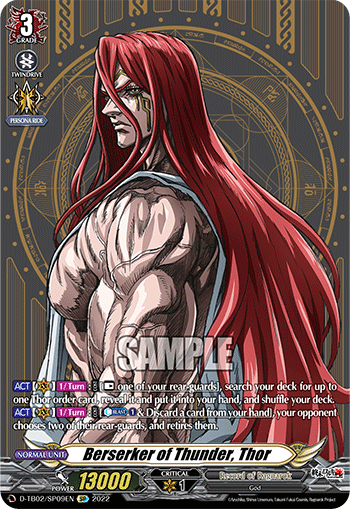 Berserker of Thunder, Thor (SP) - D-TB02/SP09EN