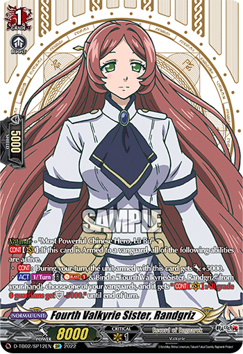 Fourth Valkyrie Sister, Randgriz (SP) - D-TB02/SP12EN
