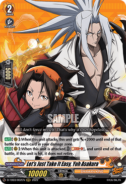 Let's Just Take It Easy, Yoh Asakura - D-TB03/002EN