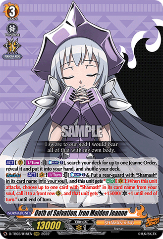 Oath of Salvation, Iron Maiden Jeanne - D-TB03/015EN