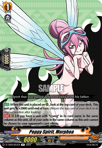 Poppy Spirit, Morphea - D-TB03/054EN