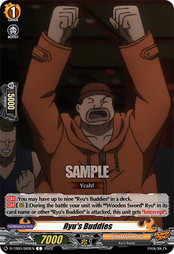 Ryu's Buddies - D-TB03/089EN