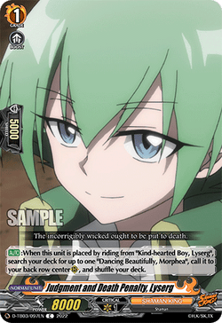 Judgment and Death Penalty, Lyserg - D-TB03/097EN