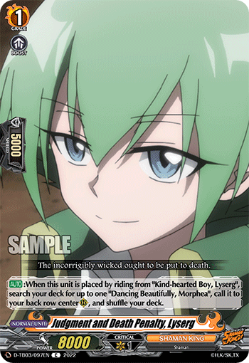 Judgment and Death Penalty, Lyserg - D-TB03/097EN