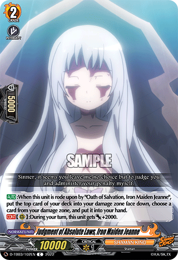 Judgment of Absolute Laws, Iron Maiden Jeanne - D-TB03/102EN