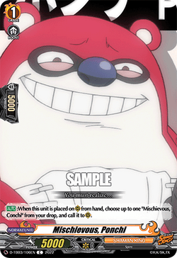 Mischievous, Ponchi - D-TB03/106EN