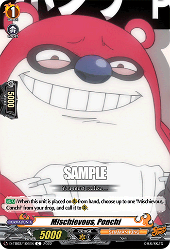 Mischievous, Ponchi - D-TB03/106EN