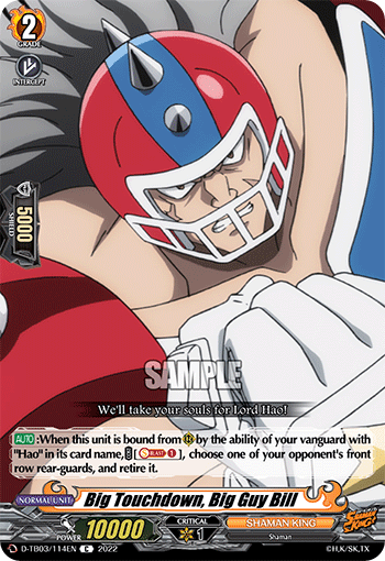 Big Touchdown, Big Guy Bill - D-TB03/114EN