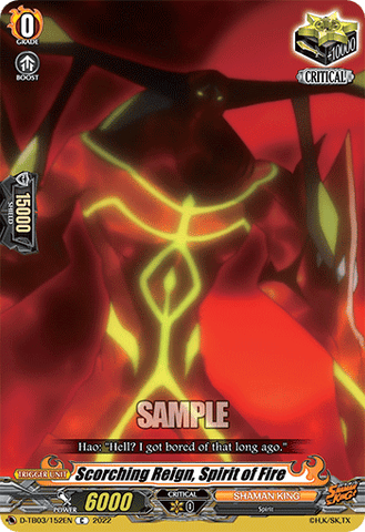 Scorching Reign, Spirit of Fire - D-TB03/152EN
