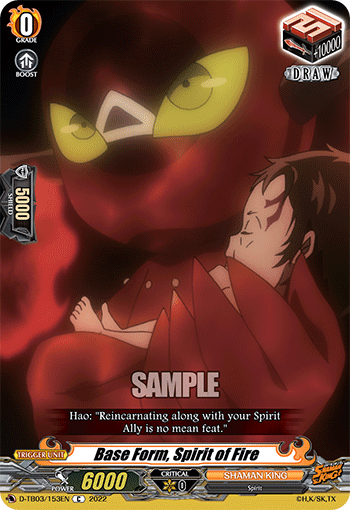 Base Form, Spirit of Fire - D-TB03/153EN