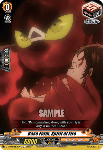 Base Form, Spirit of Fire - D-TB03/153EN