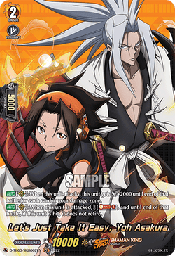 Let's Just Take It Easy, Yoh Asakura (SKR) - D-TB03/SKR002EN
