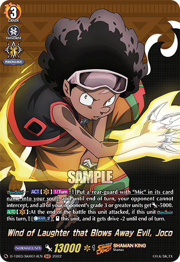 Wind of Laughter that Blows Away Evil, Joco (SKR) - D-TB03/SKR014EN