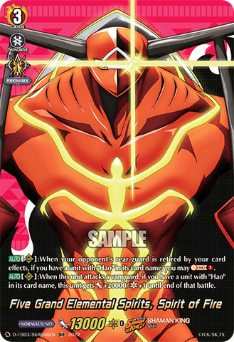 Five Grand Elemental Spirits, Spirit of Fire (SKR) - D-TB03/SKR046EN