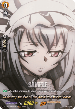To Destroy the Evil of this World, Iron Maiden Jeanne (SKR) - D-TB03/SKR104EN
