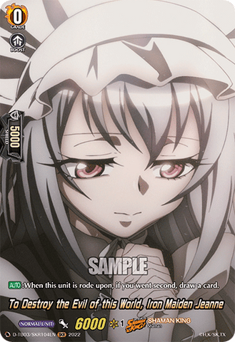 To Destroy the Evil of this World, Iron Maiden Jeanne (SKR) - D-TB03/SKR104EN
