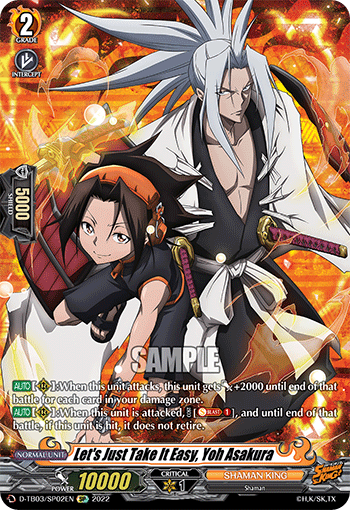 Let's Just Take It Easy, Yoh Asakura (SP) - D-TB03/SP02EN