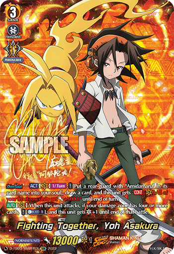 Fighting Together, Yoh Asakura (SSR) - D-TB03/SSR01EN