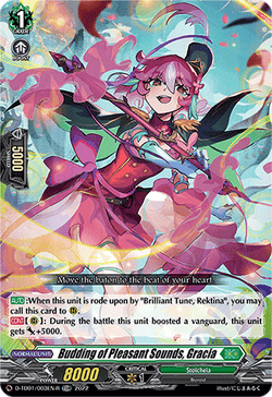 Budding of Pleasant Sounds, Gracia (Foil) - D-TD01/003EN-R