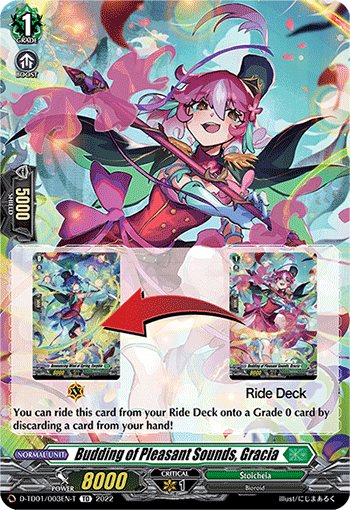 Budding of Pleasant Sounds, Gracia (Tutorial Card) - D-TD01/003EN-T