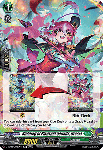 Budding of Pleasant Sounds, Gracia (Tutorial Card) - D-TD01/003EN-T