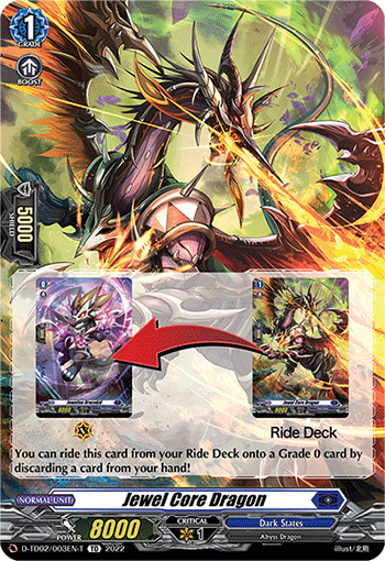 Jewel Core Dragon (Tutorial Card) - D-TD02/003EN-T