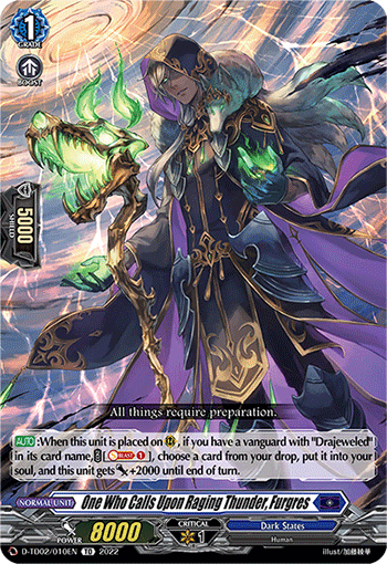 One Who Calls Upon Raging Thunder, Furgres - D-TD02/010EN