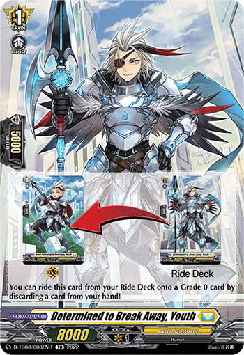 Determined to Break Away, Youth (Tutorial Card) - D-TD03/003EN-T