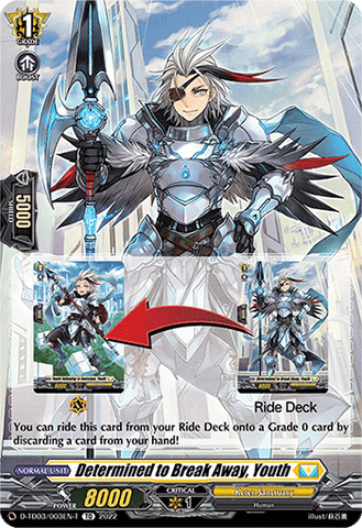 Determined to Break Away, Youth (Tutorial Card) - D-TD03/003EN-T